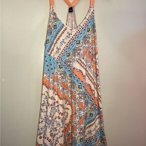 Bohemian Print Slip Dress